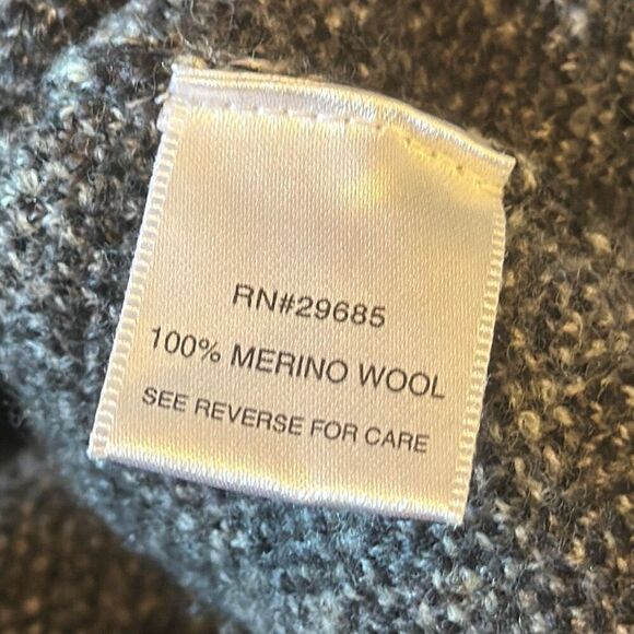 Pendleton Women’s Full Zip Jacket Sweater 100% Merino Wool Paisley Gray size S - Picture 8 of 9